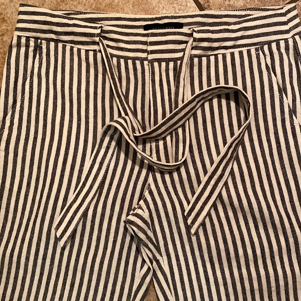 Sanctuary striped capri pants black white - Picture 2 of 7